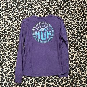 NWT HUK FISHING Mineral Wash Mysterioso Long Sleeve Shirt